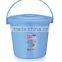 Round Plastic Large Bucket with Lid and Handle