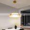 Modern Pleated Hanging Light For Bedroom Living Room Decor Led Pendant Lamp Simple Round LED Chandelier
