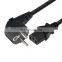 Anen Ac Extension Euro Standard Waterproof Right Angle Plug Iec C13 Eu Power Cord Plug