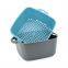 Kitchen Multi-Function Drain Basket For Cleaning,Draining and Double Layer Storing Fruits and Vegetables drain basket