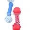 Factory store TPR new bite-resistant two types of rope barbells  knot interactive toys pet molar toys wholesale