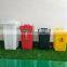 Manufacturer Price 160 Liter Outdoor Dustbin Recycle Garbage Bin Trash Can White Plastic Waste Bin
