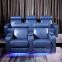 High-end villa home theater sofa private audio-visual room sofa movie hall leather electric multi-functional sofa