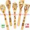 Halloween kitchen utensil set,Star War bamboo wooden burned Christmas cooking spoon set