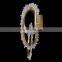 Hotel Wall Side Living Room Bedroom Modern Luxury Led Crystal Gold Wall Lamp