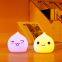 Kinderlampe - Dumpling-Licht, kawaii Wassertropfen-Silikon-Nachtlicht, batteriebetriebene Tier-Nachtlichter für Babys, Kleinkinder und Jugendliche in Schlafzimmern