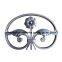 Wrought iron roses elegantly metal decorate for outdoor garden fence