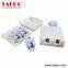 Sample Free 1 port 2 port RJ11 Cat3 2P2C dry or gel filled telephone wall socket from China Factory TAEPO