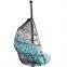 outdoor durable rattan swing hanging egg chair with cushion