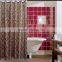 Fresh style polyester Chinese style shower curtain for family hotel