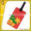 wholesale standard size pvc luggage tag for Halloween gift