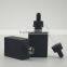 Trade Assurance! 5ml 10ml 15ml 20ml 30ml 50ml 100ml Frosted /Matte Black Beard Oil Glass Dropper Bottles With Childproof Cap