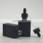 Trade Assurance! 30ml beauty empty matte black rectangle glass dropper bottles for beard oil packing with box