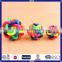 Rainbow Color Soft Rubber Vocal Cheap Balls Pet Toys Ball
