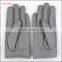 ladies wholesale cheap PU leather hand gloves grey with roses