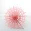 Decorative Flower Pink Snowflake Round Paper Fans