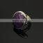 RG1032 Natural Amethyst Adjustable Ring,Bezel Gem Ring