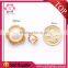 2015 high quality metal button with pearl beads for clothing