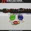 Jinyu promotional metal shoelace charms/metal tags with epoxy stickers