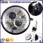 BJ-HL-012 7" Round 40W LED Black Projector Headlights For Motorcycle Jeep Wrangler