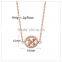 high quality 925 sterling silver butterfly shaped rose gold necklace designs in 10 grams