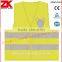 EN ISO 20471 yellow security kids safety vest with reflective strips