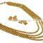 Ethnic Indian Jewellery Bollywood Long Necklace Earrings Royal Set