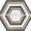 hexagon ceramic tile 115*200*230mm 3D wall papers design /hexagon tiles /floor tiles