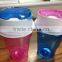 Prinking snack cup,Plastic Cup and Snack Holder, Colors Vary