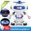 Hot battery operated toy robot with music and rotat Dancing robot toys