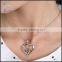 Hot sell latest alloy crystal heart pendants