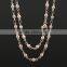 2016 New Product Stainless Steel Bead Korean Pearl Necklace