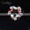 Fashion Jewelry Charming Lily Flower MC STONE Brooches Pin Women Gift Corsage Dresses Hijab Scarf Apparel Promotion Accessories
