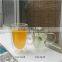 heat resistant double wall glass tea cup with handle