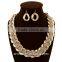 african acrylic beads necklace set, designer african knitted necklaces GJ-112