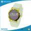 Unisex silicone strap colorful dial chinese movt fashion quartz watch