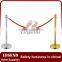Hotel Queue Barrier Chrome Plated Rope Classic queue stand