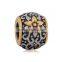 Ready Stock Vintage Tone Stainless Steel Jewelry Accessories Findings Large Hole European Charms Flower Spacer Beads SEB-LG121