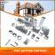 Guangzhou roofing materials Wanael rectangular white,brown greenhouse roof gutter, PVC Gutter System