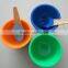 food safe Plastic Ice Cream Bowl with Spoon plastic Dish,custom plastic dishes platesice cream bowl and spoon set