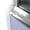 curved glass ice cream gelato display freezer/ commercial refrigerator showcase