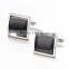 Framed Black Carbon Fiber Cufflinks