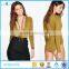 BONNIE TIE NECK LACE UP L/S BODYSUIT FOR 2016 WOMEN