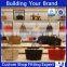 Wall mounted display racks shoe rack and bag with wall shelves