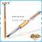 ANY Nail Art Design Care Golden Nail UV Gel Brush Rhinestones Handle