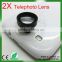 Universal mobile phone Camera lens Magnetic 2X Telephoto zoom Lens with black silver