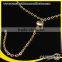 diamond tassels women long thin chain necklace