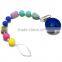 high qualtiy eco-friendly colorful DIY pacifier clip chain customiezed wholesales
