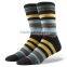 China Custom Sock Manufacturer Mens Colorful Stripes Custom Logo Sports Socks