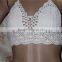 Hand crochet hollow bikini top, swimwear swimsuit , crochet cotton bikini bra